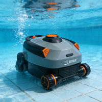 Robot nettoyeur de piscine intelligent à navigation automatique, écologique, contrôlé par application, avec stationnement automatique