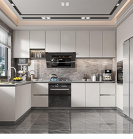 Lemari Dapur Minimalis Modern Full Aluminium dengan Panel Sarang Lebah untuk Penyimpanan Dapur Rumah