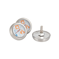 BBQ Thermomètre Jauge Charbon Grill Pit Smoker Temp Gauge Grill Thermomètre Remplacement pour Smoker Grill Bois Charcoal Pit, Les ventes directes d'usine