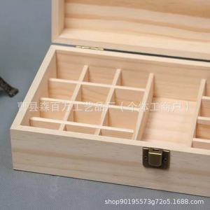 Caja de almacenamiento de madera rectangular de pino con cerradura para regalo, manualidades y embalaje - Product Image 4