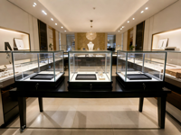 Vitrines pour verres à shot, présentoirs en verre pour cristaux, vitrine en verre pour boutique de cadeaux