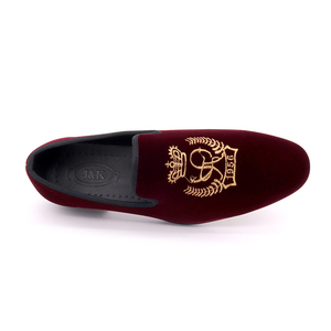<span class=keywords><strong>Zapatos</strong></span> de vestir de ante para <span class=keywords><strong>hombre</strong></span>, mocasines de <span class=keywords><strong>terciopelo</strong></span> bordados, informales, personalizados, de fábrica - Product Image 5