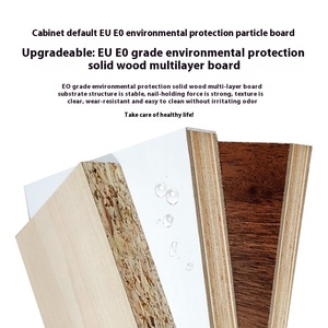 Rắn gỗ cao cấp sang trọng Tủ rượu hiện đại đơn giản cửa kính hiển thị lớn treo tường Tủ tùy chỉnh phòng khách - Product Image 5