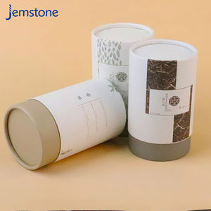 Tube de papier d'emballage imprimé couleur personnalisée matériaux sélectionnés biodégradables avec couvercle - Product Image 2