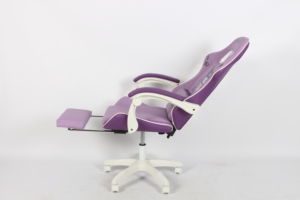 Yüksek Kaliteli Mor PC Oyun Koltuğu Benzersiz Minimalist Kaldırılabilir Ayarlanabilir Yönetici Döner Koltuğu Masajlı Soğutmalı Ofis Koltuğu - Product Image 6