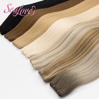 Nouvelles extensions de cheveux humains Flex Weft 22 pouces, extensions de cheveux Remy à la machine pour salon, extensions Flex Weft 100% cheveux humains