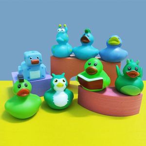 Custom Personalization Logo Rubber Mini Duck With Logo and Shape Wholesale Kid <b>Bath</b> Floating Toy Sound Duck Promotional Gift - Product Image 4