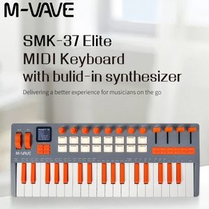 Clavier MIDI M-VAVE SMK-37 Elite - Contrôleur portable 37 touches avec <span class=keywords><strong>synthétiseur</strong></span> intégré et pads RGB, 16 pads, 8 encodeurs - Product Image 1