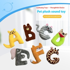 Bán buôn thân thiện với môi sang trọng Vocal đồ chơi cho pet chó 26 chữ cái tiếng Anh mới Lạ dây Chew túi thiết kế đáng yêu để làm giảm sự nhàm chán - Product Image 1
