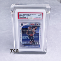 Boîtier en acrylique transparent de qualité supérieure TCG Wholesale P SA avec couvercle magnétique, épaisseur 8 mm, protection UV, pour présentation