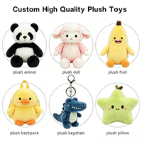 Porte-clés en peluche personnalisé CE : du concept au produit fini, nous proposons des services OEM pour créer des jouets en peluche animaux personnalisés