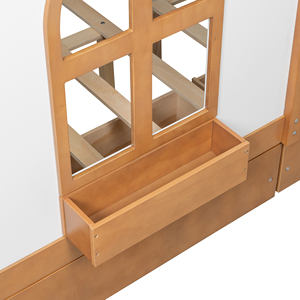 <span class=keywords><strong>Letto</strong></span> Moderno Convertibile Regolabile a Piattaforma con 2 Grandi Cassetti, Libreria Laterale e Striscia LED - Product Image 5