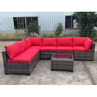 Canapé en rotin PE, vente en gros d'usine, mobilier d'extérieur, canapé de jardin, mobilier de patio, table de foyer, ensemble multi-usage