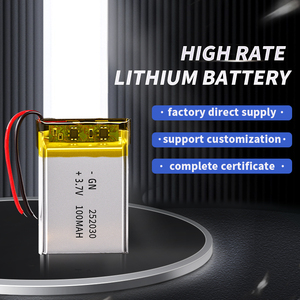 Batterie rechargeable 252030 3.7v Li-polymère 100mah, batterie au lithium polymère 252030, vente en gros - Product Image 2