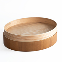 Plateau de service de luxe de haute qualité pour la décoration de la maison, matériaux naturels, plateau en bois écologique