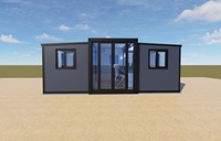 Maison mobile extensible de 20 pieds, 30 pieds, 40 pieds, maison préfabriquée pliable, mini-maison mobile