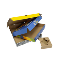 Boîte en carton ondulé pour pizza en papier kraft écologique avec logo personnalisé de haute qualité avec gaufrage et stratification mate