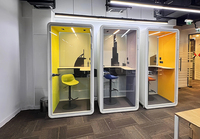 Cabine insonorisée individuelle pour bureau, solution anti-bruit, cabine téléphonique partagée pour grands immeubles de bureaux