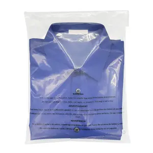 Bolsas de polietileno Opp, bolsas de celofán biodegradables de plástico transparente para embalaje de ropa, camisa, bolsa transparente