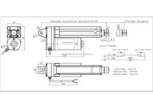 <span class=keywords><strong>IP65</strong></span> không thấm nước tuyến tính thiết bị truyền động với điện áp rộng <span class=keywords><strong>12V</strong></span>-48V 135-1115 mét đột quỵ <span class=keywords><strong>DC</strong></span> động cơ thời tiết ngoài trời thiết bị tự động hóa - Product Image 6