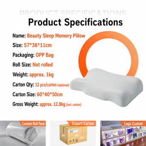 Cuscino Cervicale in Memory Foam Ergonomico con Supporto Ortopedico per Chi Dorme su un Fianco o sulla Schiena, con Fodera Lavabile - Product Image 5