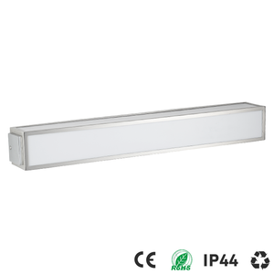 Modern Matte Chrome 3-Color Temperature High CRI 80 LED Bath <b>Mirror</b> Wall <b>Light</b> <b>with</b> <b>Vanity</b> Lighting for Bathroom - Product Image 2