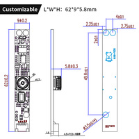 Precio de Fábrica, Sensor OV5648, Cámara Web 2K con Autoenfoque, USB2.0, 5MP, Escaneo de Documentos/Identificaciones, Módulo de Cámara Escáner de Alta Velocidad