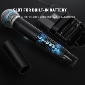 Sistema de Micrófono Inalámbrico UHF GLXD4 <span class=keywords><strong>GLXD24</strong></span> BETA58 BETA58A para Presentaciones en Escenario, DJ y Discursos - Product Image 5
