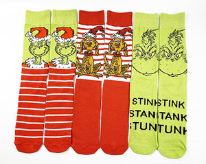 <span class=keywords><strong>Calcetines</strong></span> de Punto Jacquard con Diseño Creativo de Animales Navideños, <span class=keywords><strong>Grinch</strong></span>, para Hombre y Mujer, Personalizados, para Parejas, Modernos, Antibacterianos, para Otoño - Product Image 3