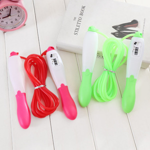 Cuerda para saltar con contador electrónico para fitness y ejercicio, material plástico unisex - Product Image 4