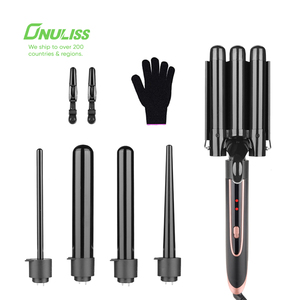 Rizador <span class=keywords><strong>de</strong></span> Pelo Automático, Rizador <span class=keywords><strong>de</strong></span> Pelo <span class=keywords><strong>de</strong></span> <span class=keywords><strong>3</strong></span> Barriles, Varitas Rizadoras <span class=keywords><strong>de</strong></span> Pelo para Todo Tipo <span class=keywords><strong>de</strong></span> Cabello - Product Image 5