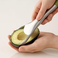 Avocadosnijder van roestvrij staal, 3-in-1 avocado-ontpitter, fruit- en groentegereedschap