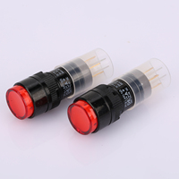 Interrupteur à bouton-poussoir LED DECA P16 24V, 16 mm, momentané, 250 V max, 25 A max, combinaison 1NO1NC