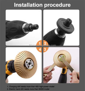 Disco Abrasivo Curvo da 84mm per Lucidatura Legno, Mola per Smerigliatrice Angolare, Disco per Modellatura e Lucidatura, Vassoio per Tè - Product Image 3