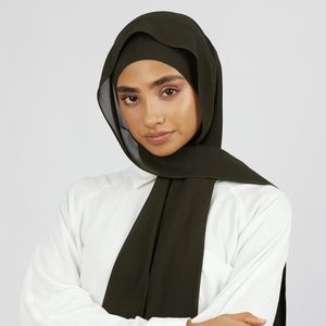 2025 nouveau haut coton Jersey plaine Hijab pour les femmes Logo personnalisable pour l'été traditionnel écharpe et châle pour les femmes musulmanes - Product Image 1