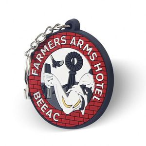 Porte-clés personnalisé en PVC 2D, porte-clés en silicone souple, porte-clés en caoutchouc personnalisé 3D, porte-clés personnalisé - Product Image 3