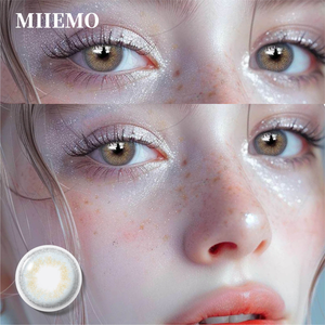 MIIEMO Halbjährliche Dreifarbige Natürliche Farbkontaktlinsen 14,0mm Weich 38% Wassergehalt 8,6mm Basis-Kurve 2 Stück Ohne Sehstärke - Product Image 2