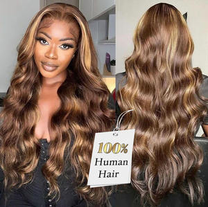 AngelBella 4/27 #13x4 Body Wave Vietnamien Peluca de cabello humano doble dibujado Venta al por mayor Hd Peluca <span class=keywords><strong>frontal</strong></span> de encaje para mujeres negras - Product Image 1