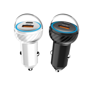 Chargeur de <span class=keywords><strong>voiture</strong></span> double port 60W PD Qc3.0, <span class=keywords><strong>adaptateur</strong></span> de charge rapide USB C 48W pour smartphones - Product Image 2