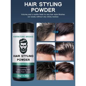 Marque privée OEM Poudre de coiffure pour hommes Produits pour cheveux de barbier Poudre de <span class=keywords><strong>cire</strong></span> Poudre de volume de fibre Tenue forte - Product Image 6