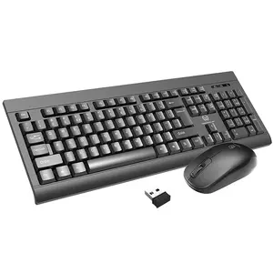 Zerodate x901 2.4g teclado e mouse sem fio, conjunto de jogo de escritório e teclado sem fio por atacado transfronteiriço
