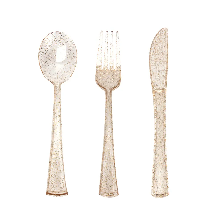 사용자 정의 pp/ps flatware 칼 세트 비행 플라스틱 스푼 포크 및 나이프 일회용 플라스틱 칼 붙이 팩