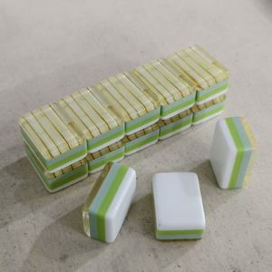 Juego Completo de 160 Fichas de Mahjong Americanas Azul Marino de 4 Capas, Acrílico de Lujo Grabado - Product Image 5