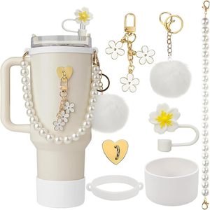 Accesorios para tazas de 40 oz: Colgante bonito, cordón para niña, anillo de silicona de grado alimenticio, accesorios portátiles para tazas de acero. - Product Image 1
