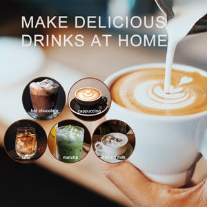 Пищевой мини-пенообразователь из нержавеющей стали с индивидуальным логотипом, ручной автоматический Электрический Пенообразователь для молока - Product Image 6