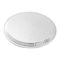 Plaque à pizza jetable en aluminium robuste de 12 pouces, ronde et peu profonde, 800 ml, compatible four, vente en gros