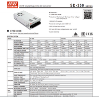 Convertisseur DC-DC Meanwell SD-350B-48 Neuf et Original, Alimentation Industrielle à Commutation 350W, Sortie Unique