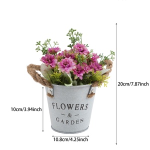 <span class=keywords><strong>H457</strong></span> Vente en gros de plantes artificielles en pot, tournesols, violets et fleurs de lavande pour la décoration de la maison, la chambre et le bureau - Product Image 2