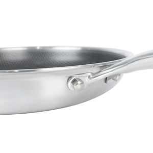 Padella antiaderente avanzata a 3 strati ibrida antiaderente personalizzabile in acciaio inossidabile Set <span class=keywords><strong>padelle</strong></span> personalizzabili per friggere - Product Image 3