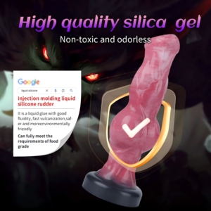 Đồ chơi tình dục dương vật giả hình ngựa 6 inch, mềm mại, kiểu dáng kỳ lạ, có nút thắt lớn, kèm đế hút, dành cho nam giới - Product Image 3